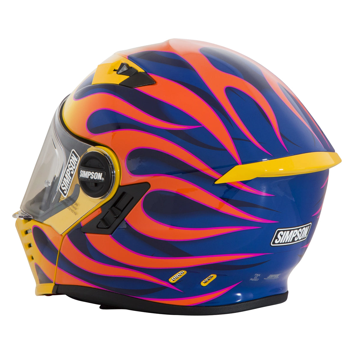 Simpson Cj Mod SIMPSON - Mod Bandit Helmet - Wildfire Yellow – Schmid Moto Co.