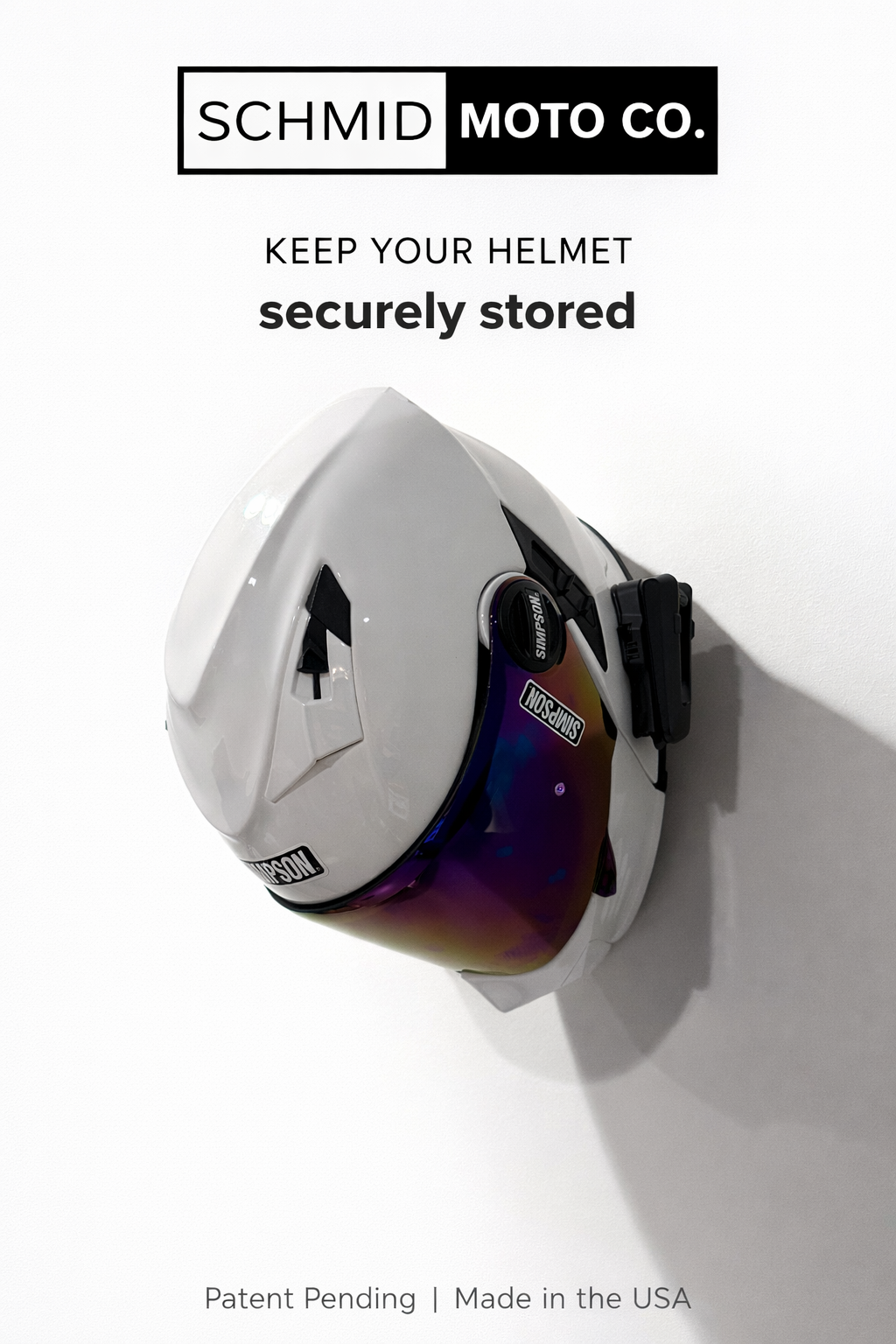 Helmet HangR with Wall Mount and Lock