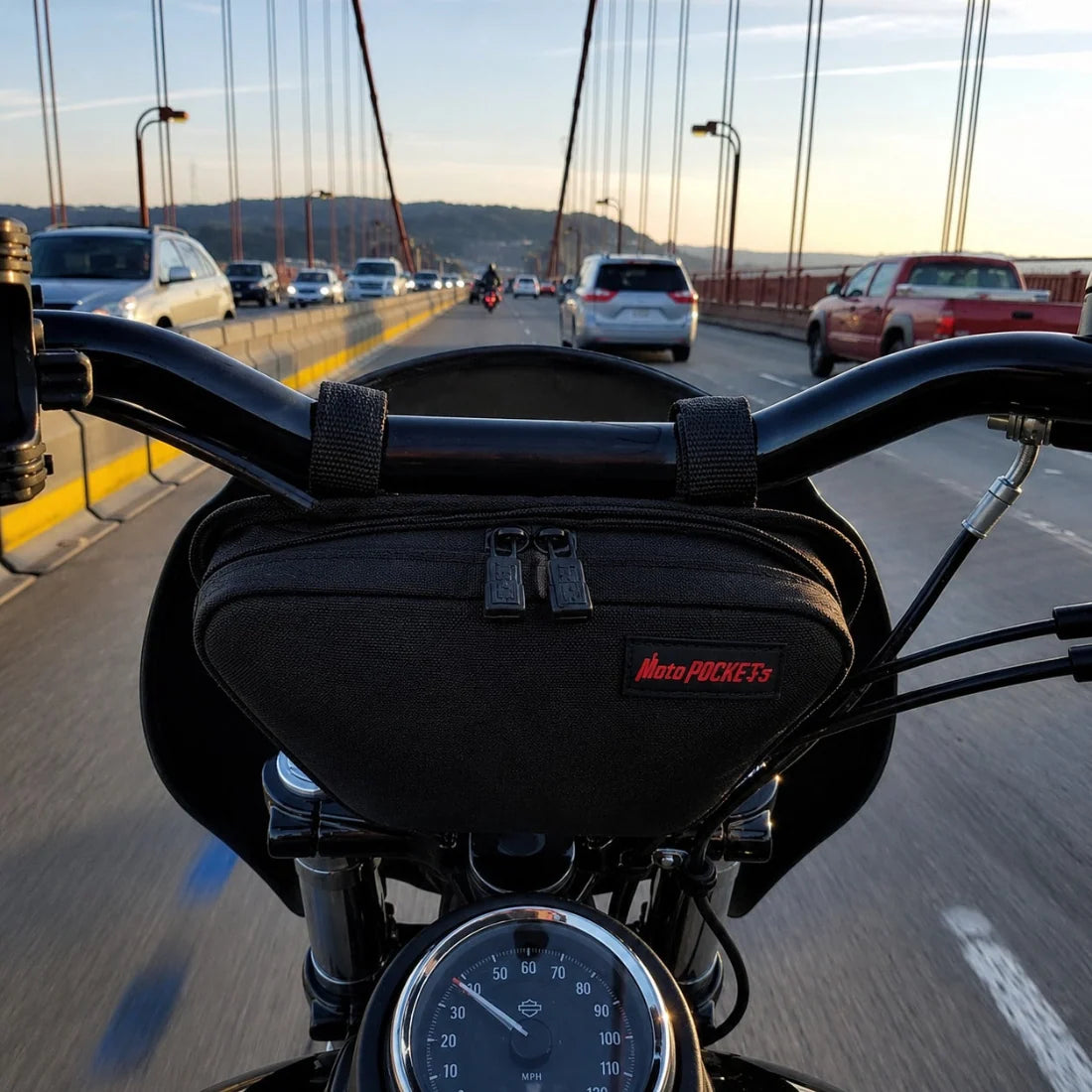 Moto Pockets OG T-Bar Handlebar Bag