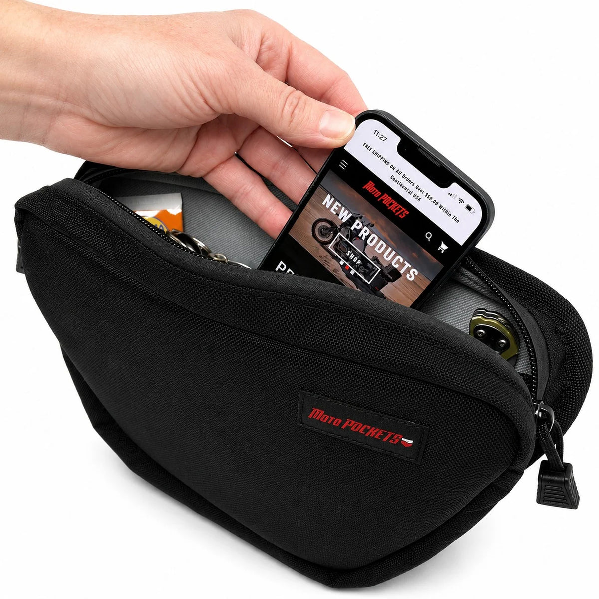 Moto Pockets OG T-Bar Handlebar Bag